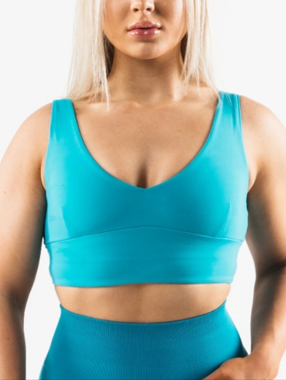 Alphalete Celeste sports bra in Neptune Large